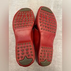 Cole Haan Red Leather Sandals